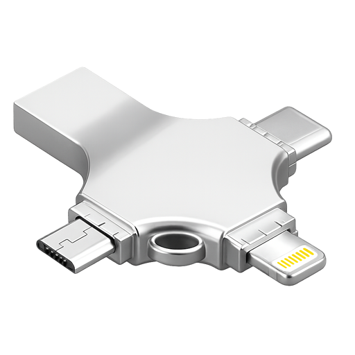 Multi-connector flash drive